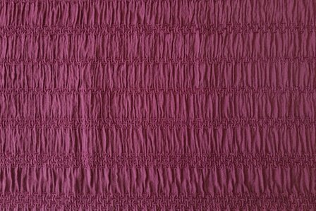 Viscose  Jacquard Smock Wine Red