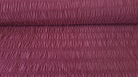 Viscose  Jacquard Smock Wine Red