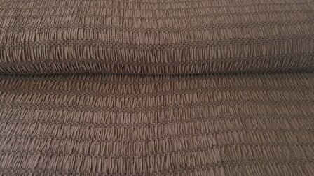 Viscose  Jacquard Smock Brown