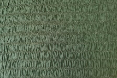 Viscose  Jacquard Smock Dark Green