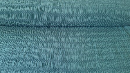 Viscose  Jacquard Smock Old Blue