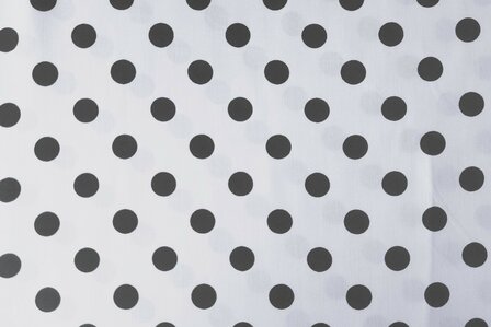Viscose Small Polka Dots White