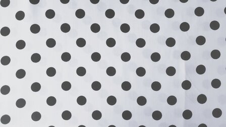 Viscose Small Polka Dots White
