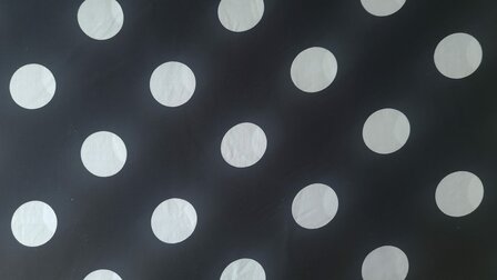Viscose Polka Dots Black
