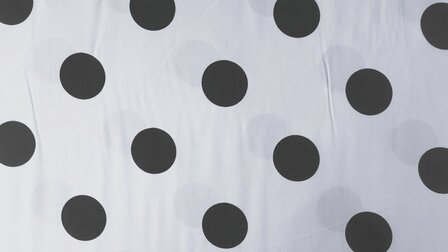 Viscose Polka Dots White