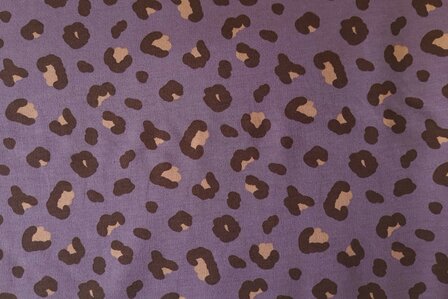 French Terry Panther Aubergine