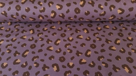 French Terry Panther Aubergine