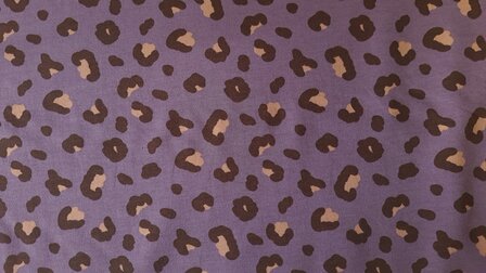 French Terry Panther Aubergine