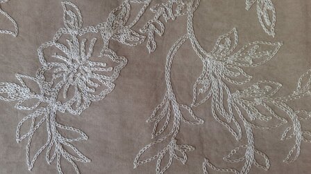 Faux Su&egrave;de Embroidery Sand