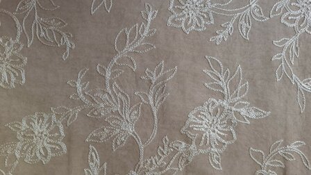 Faux Su&egrave;de Embroidery Sand