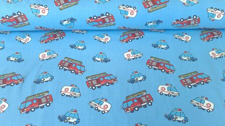 Cotton Jersey Rescue Brigade Blue
