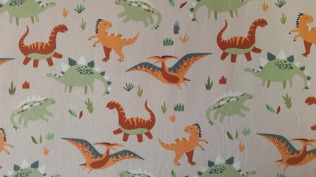 Cotton Jersey Dino Beige