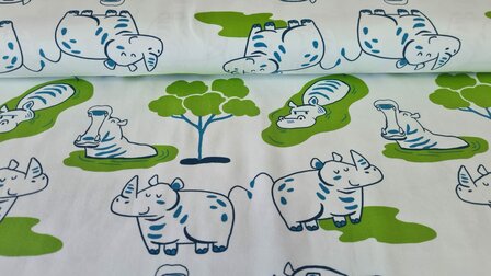 Cotton Jersey Rhino Off White
