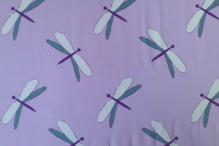 Cotton Jersey Dragonfly Lilac