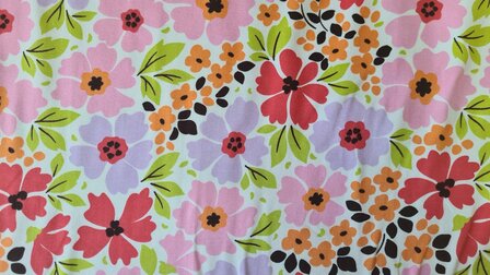 Cotton Jersey Flowers Multicolour