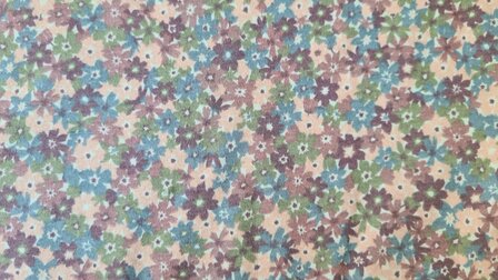Cotton Jersey Milles Fleurs Mauve