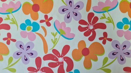 Cotton Jersey Sunny Flowers Multicolour