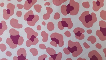Cotton Jersey Leo Spots Coral