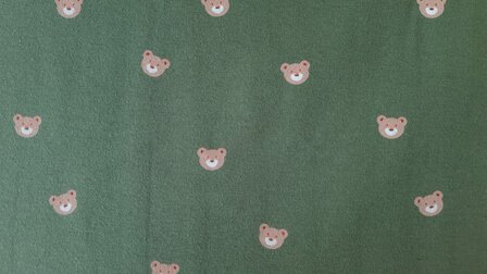 Cotton Jersey Baby Bear Green