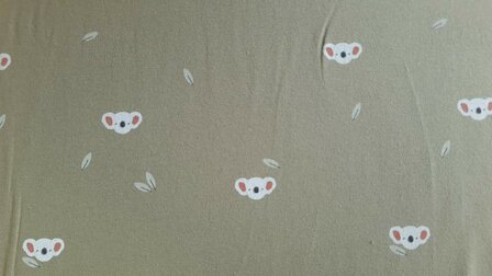 Cotton Jersey Baby Koala Green