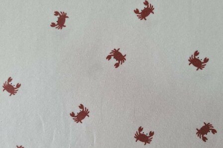 Cotton Jersey Crabs Off White