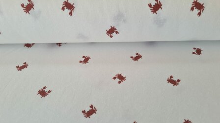 Cotton Jersey Crabs Off White