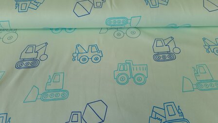 Cotton Jersey Construction Machines Mint
