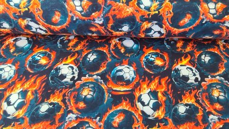 Cotton Jersey Balls on Fire