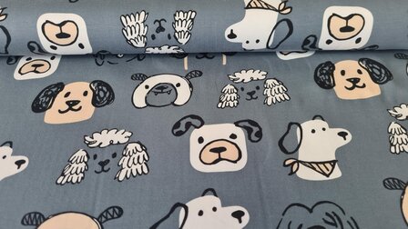 French Terry Dogs Old Blue