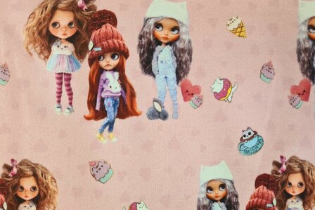 French Terry Dolls Light Pink