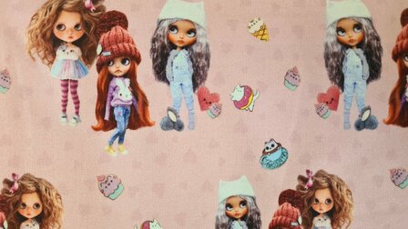 French Terry Dolls Light Pink
