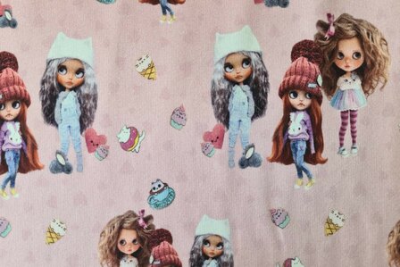 French Terry Dolls Light Pink