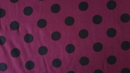 Viscose Twill Polka Dot Red