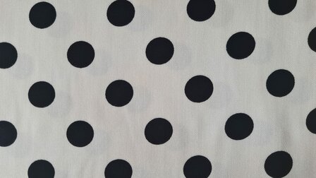 Viscose Twill Polka Dot Off White