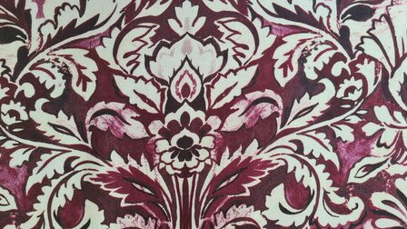 Viscose Crepe Ornament Bordeaux
