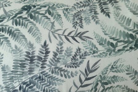 Viscose Crepe Twigs Green