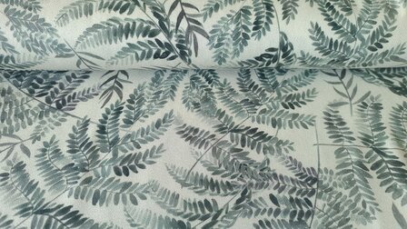 Viscose Crepe Twigs Green