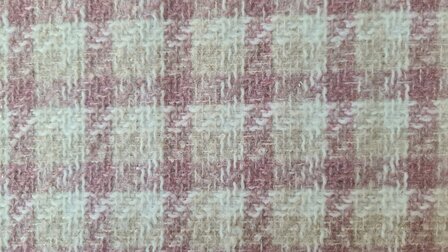 Brushed Boucl&eacute; Check Ros&eacute;