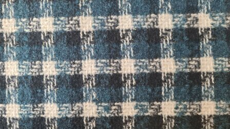 Brushed Boucl&eacute; Check Petrol