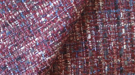 Chanel Boucl&eacute; Wool Wine-Red the luxe