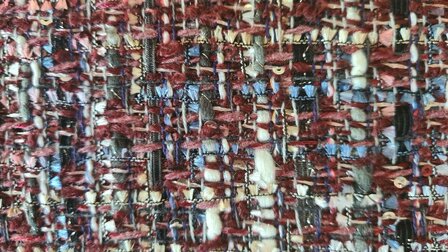 Chanel Boucl&eacute; Wool Wine-Red the luxe
