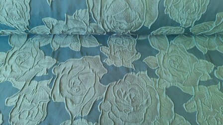 Jacquard Roses Green