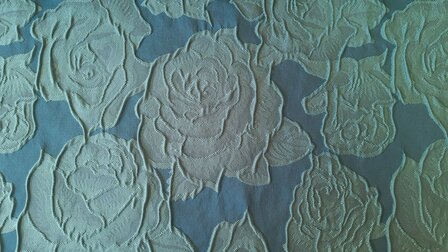 Jacquard Roses Green