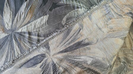 Jacquard Lurex Flowers Antra