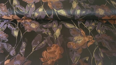 Jacquard Flower Multi-Aubergine