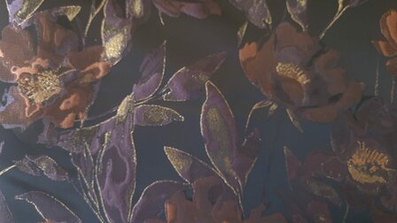 Jacquard Flower Multi-Aubergine
