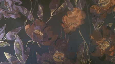 Jacquard Flower Multi-Aubergine