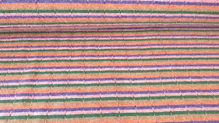 Knitted Stripe Jacquard Multi