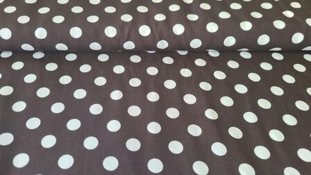Viscose Dots Brown