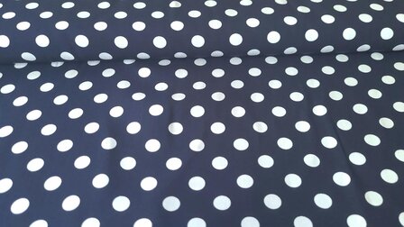 Viscose Dots Navy